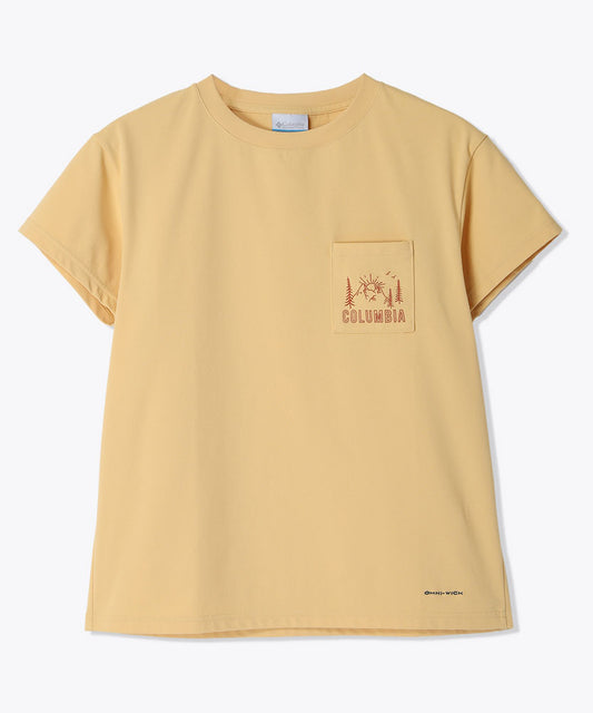 ウィメンズヤハラフォレストポケットショートスリーブTシャツ 半袖 ワンポイント シンプル