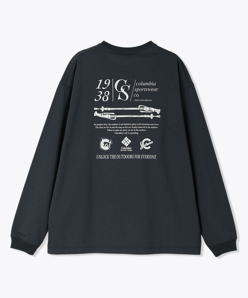 スタックブルックグラフィックロングスリーブTシャツ カジュアル アウトドア 長袖 シンプル