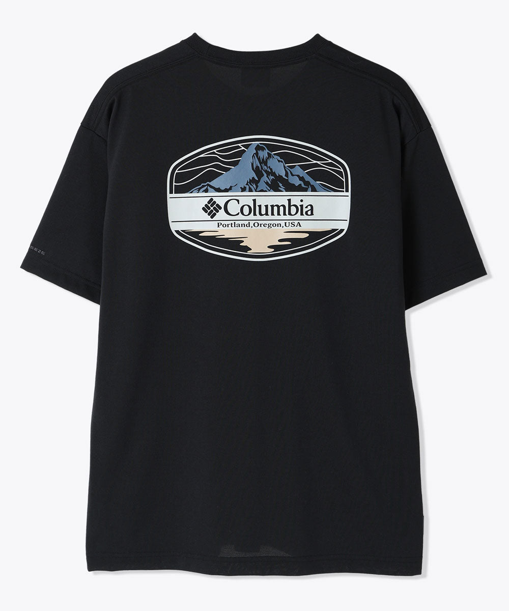 サンライズストレイトオムニフリーズゼログラフィックショートスリーブTシャツ 半袖 シンプル