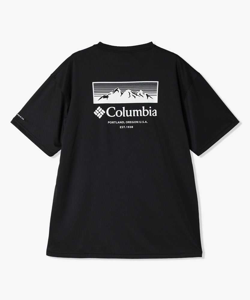 メンズ グレイシャルビスタグラフィックTシャツ アウトドア カジュアル 速乾 冷感