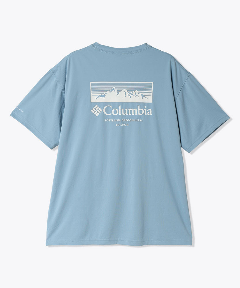 メンズ グレイシャルビスタグラフィックTシャツ アウトドア カジュアル 速乾 冷感