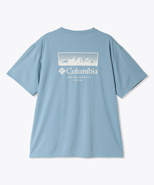 メンズ グレイシャルビスタグラフィックTシャツ アウトドア カジュアル 速乾 冷感