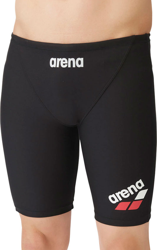 メンズ 競泳トレーニング水着 スイムスパッツ ハーフレッグ 練習用