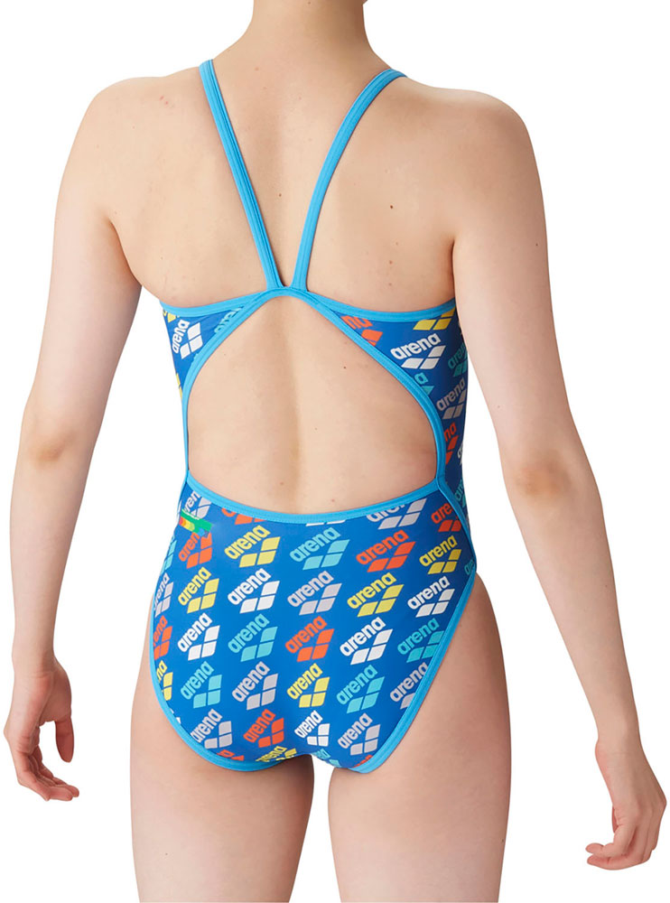 Women's competitive swimming training swimsuit, one piece, open back, for swimming practice