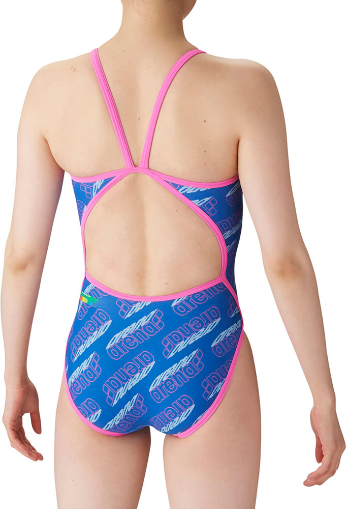 Women's competitive swimming training swimsuit, one piece, open back, for swimming practice