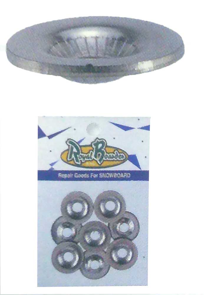 ディスクワッシャー ８個入 ステンレス スノーボード