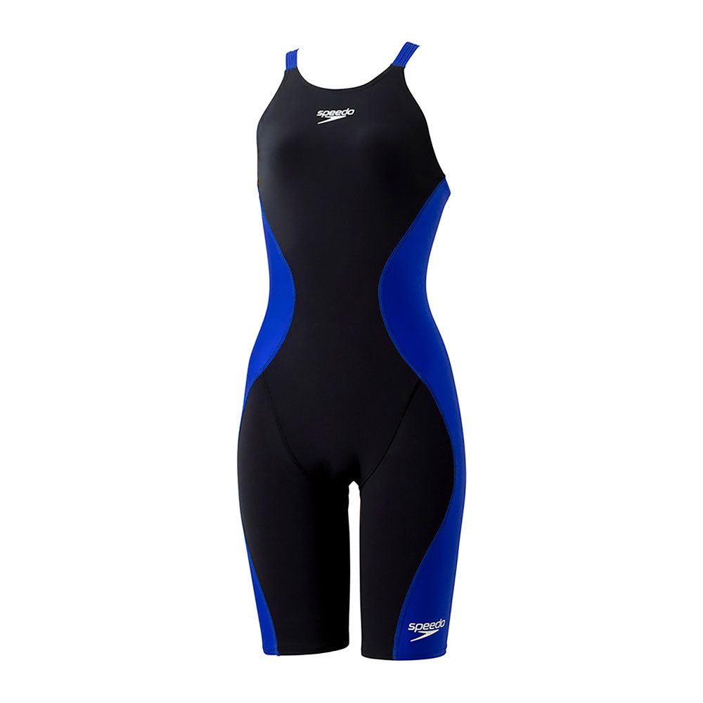 Women's Pro Hybrid 2 Open Back Kneeskin Competition Swimsuit, Fabric, FINA Approved