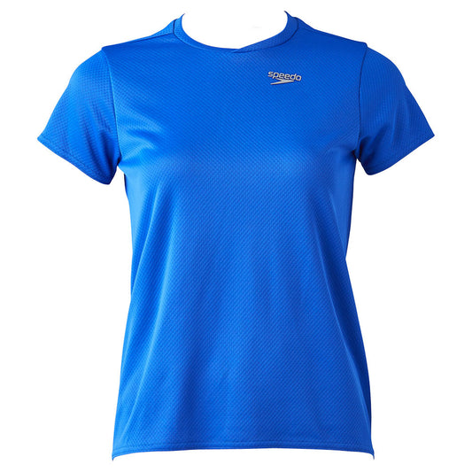 Women's Workout Honeycomb Dry Short Sleeve T-Shirt, BL Blue