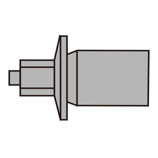 Spike pin (all weather/for tracks) two-stage parallel type (for attachments only/for land)