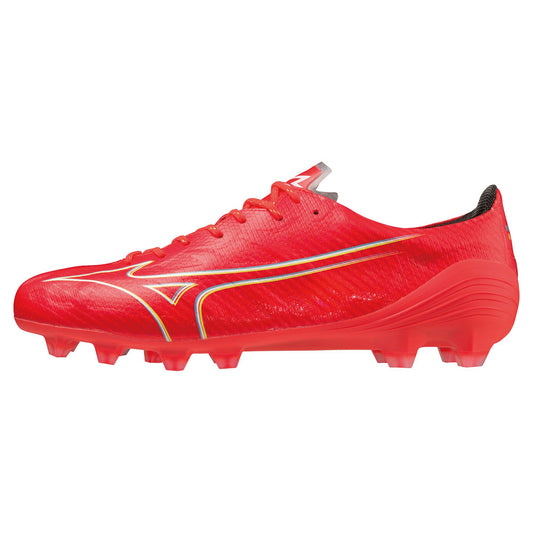 Mizuno Alpha ELITE soccer cleats for natural grass, soil, and artificial turf