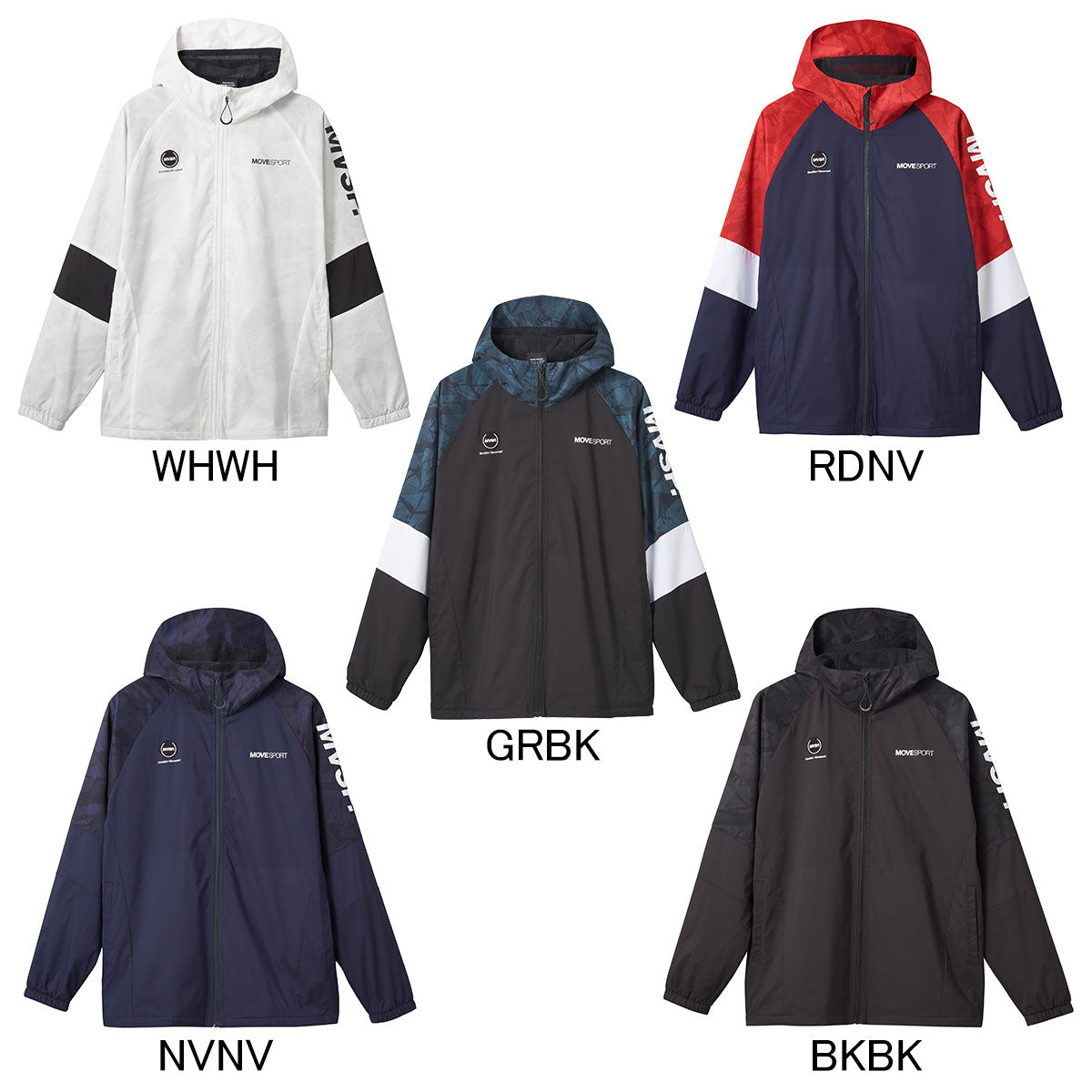 HEATNAVI TOUGH 総柄フルジップフーディー メンズ ウィンドジャケット