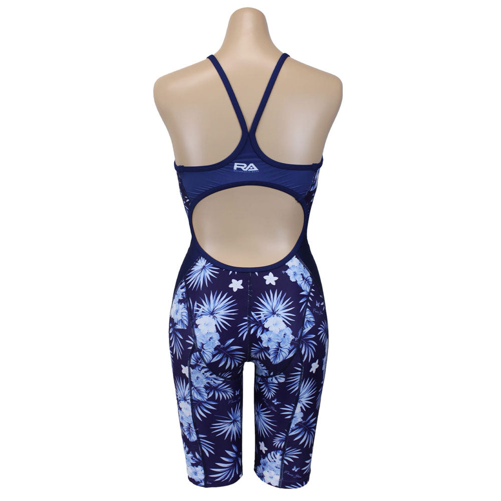 FLOWER BLOOMS Women's All-in-One Competitive Training Swimsuit for Swimming Practice