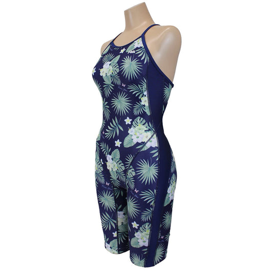 FLOWER BLOOMS Women's All-in-One Competitive Training Swimsuit for Swimming Practice