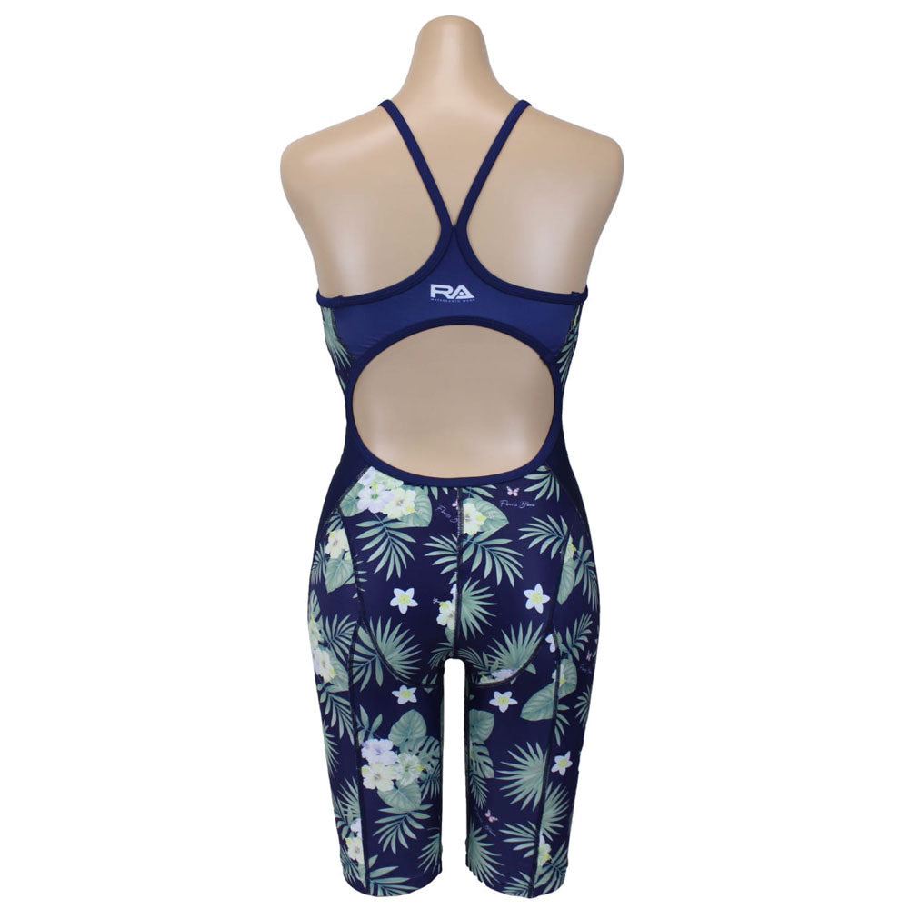 FLOWER BLOOMS Women's All-in-One Competitive Training Swimsuit for Swimming Practice