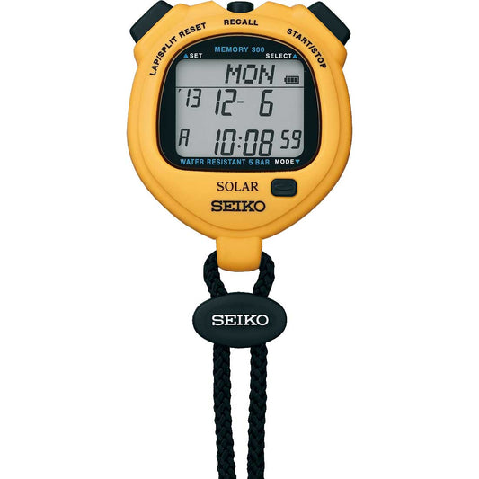 ソ-ラ-スタンダ-ドイエロー ソーラー充電ストップウォッチ