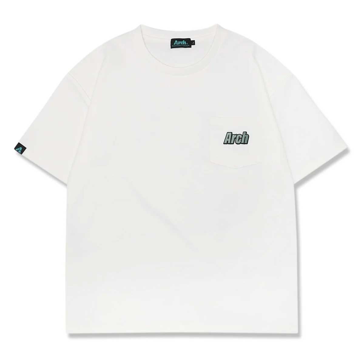 Arch diagonal bar pocket tee バスケットＴシャツ 半袖