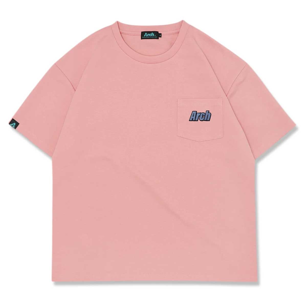 Arch diagonal bar pocket tee バスケットＴシャツ 半袖