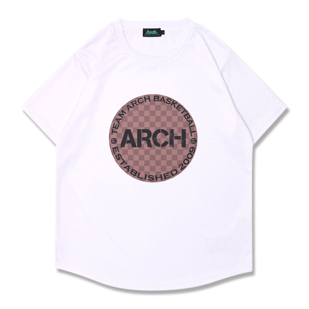 Arch checkered tee 半袖 Tシャツ バスケ 部活 スポーツ 速乾