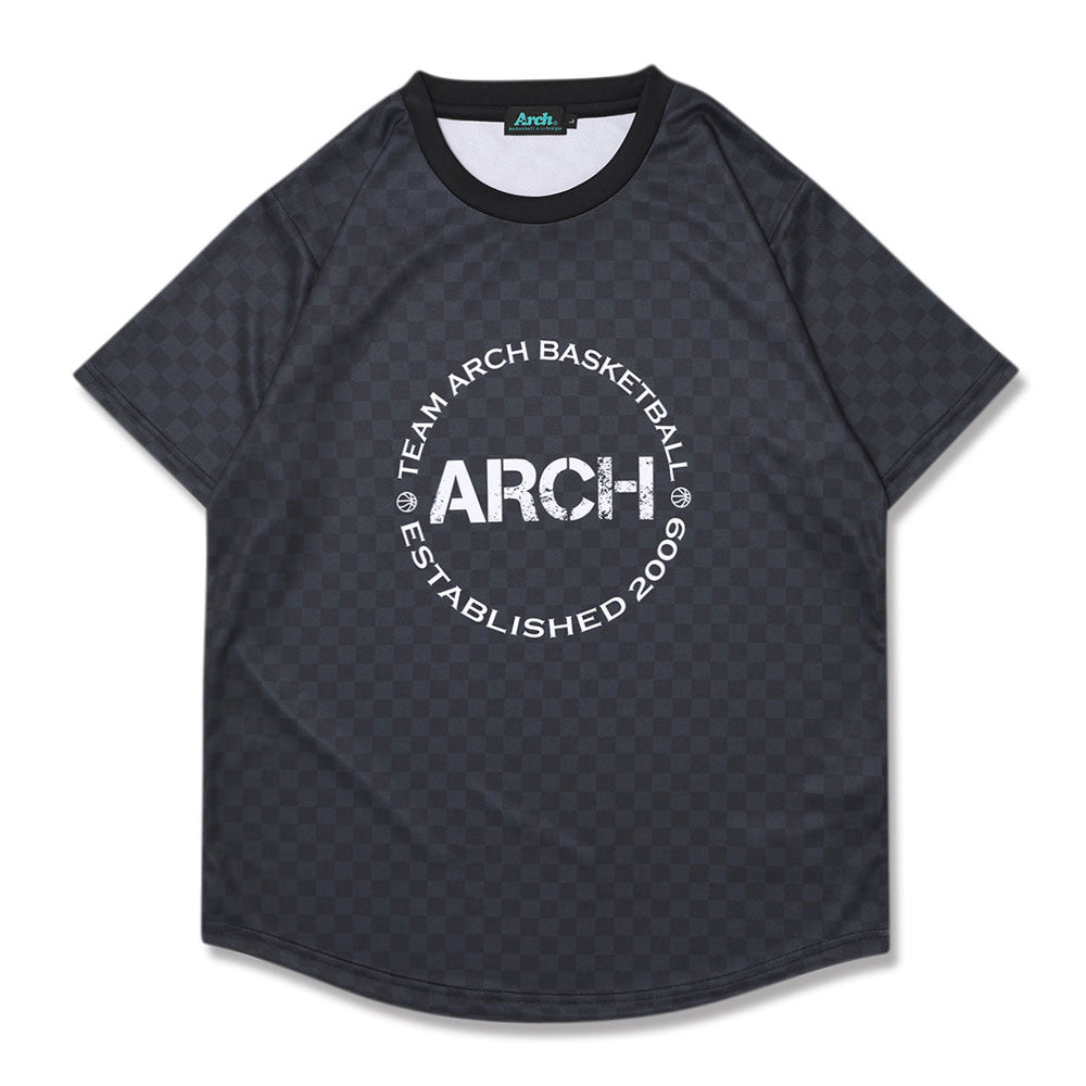 Arch checkered tee 半袖 Tシャツ バスケ 部活 スポーツ 速乾