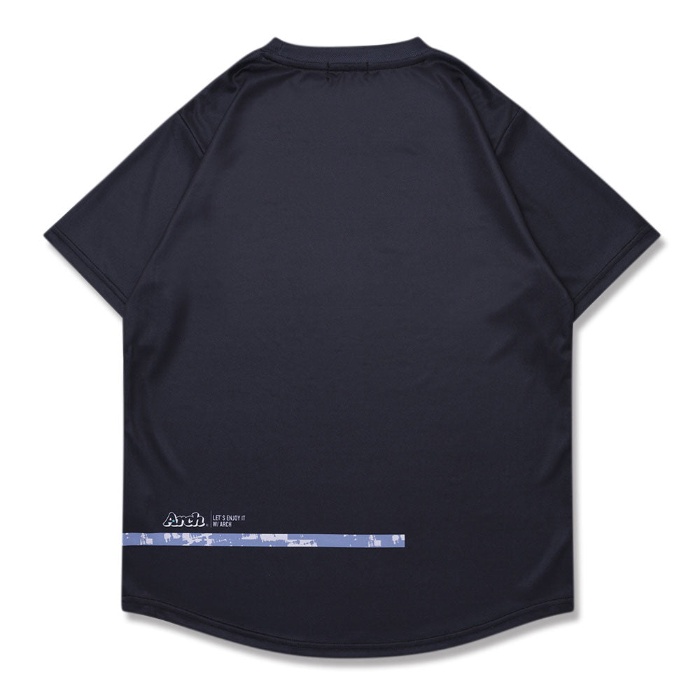 Arch grid faded tee DRY バスケットボール Tシャツ 半袖 メンズ