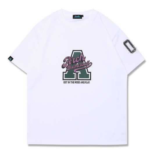 Arch cursive logo A tee メンズ バスケットボール 半袖Tシャツ