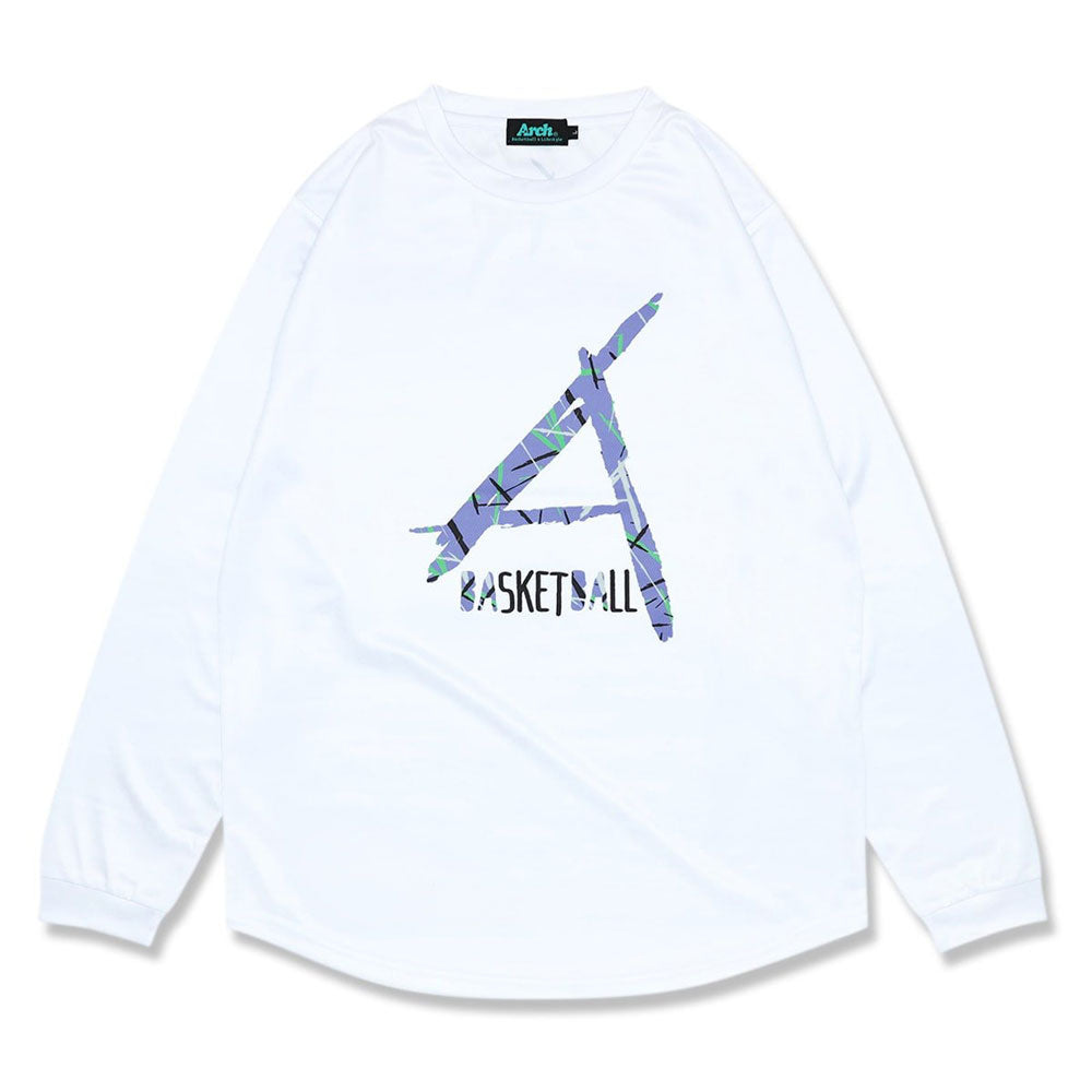 Arch scratched L/S tee バスケットボール 長袖Tシャツ メンズ