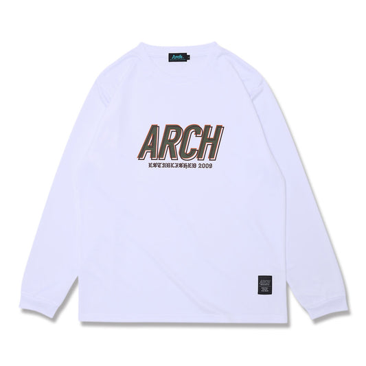 ユニセックス バスケ 長袖Tシャツ ロンT Arch shade logo L/S tee