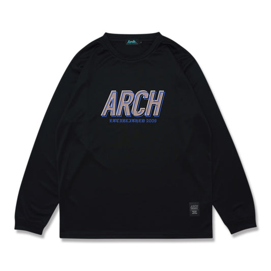 ユニセックス バスケ 長袖Tシャツ ロンT Arch shade logo L/S tee