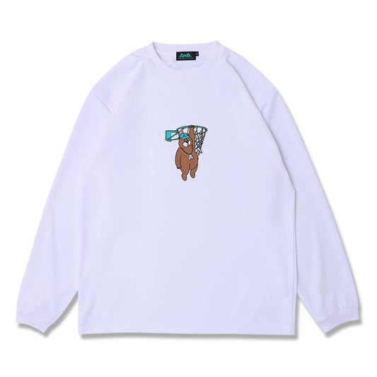 メンズ バスケ 長袖Tシャツ Arch My hoop kumasan L/S tee