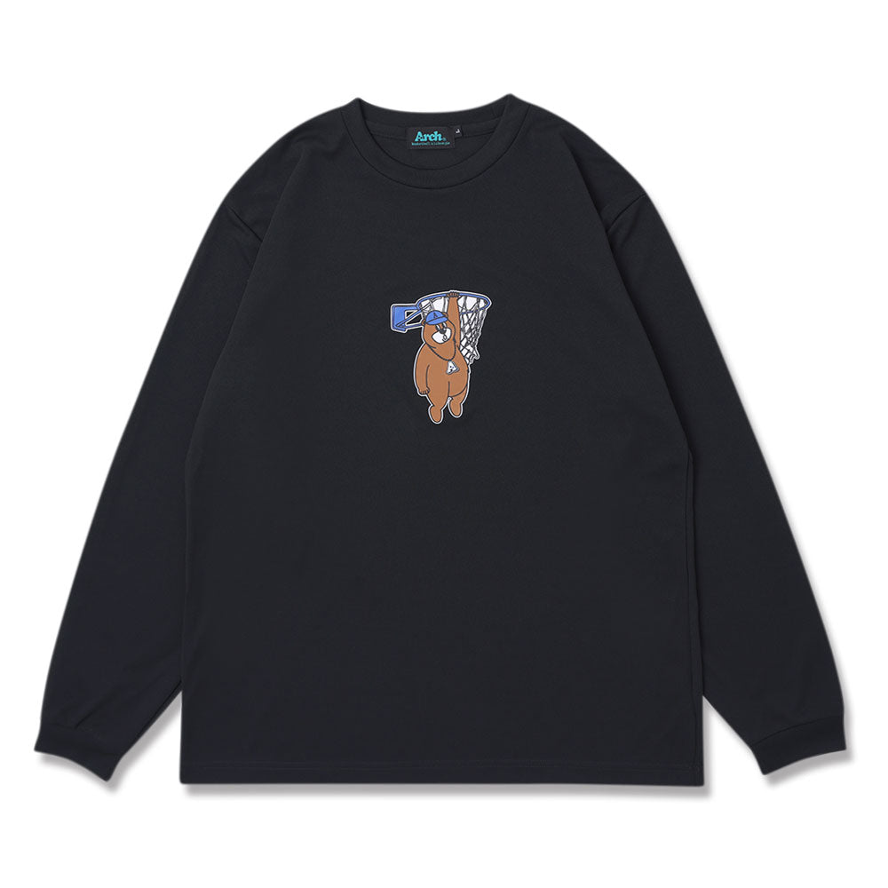 メンズ バスケ 長袖Tシャツ Arch My hoop kumasan L/S tee