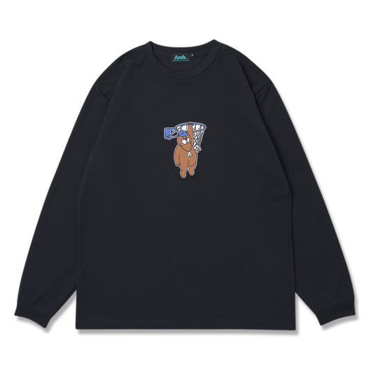 メンズ バスケ 長袖Tシャツ Arch My hoop kumasan L/S tee