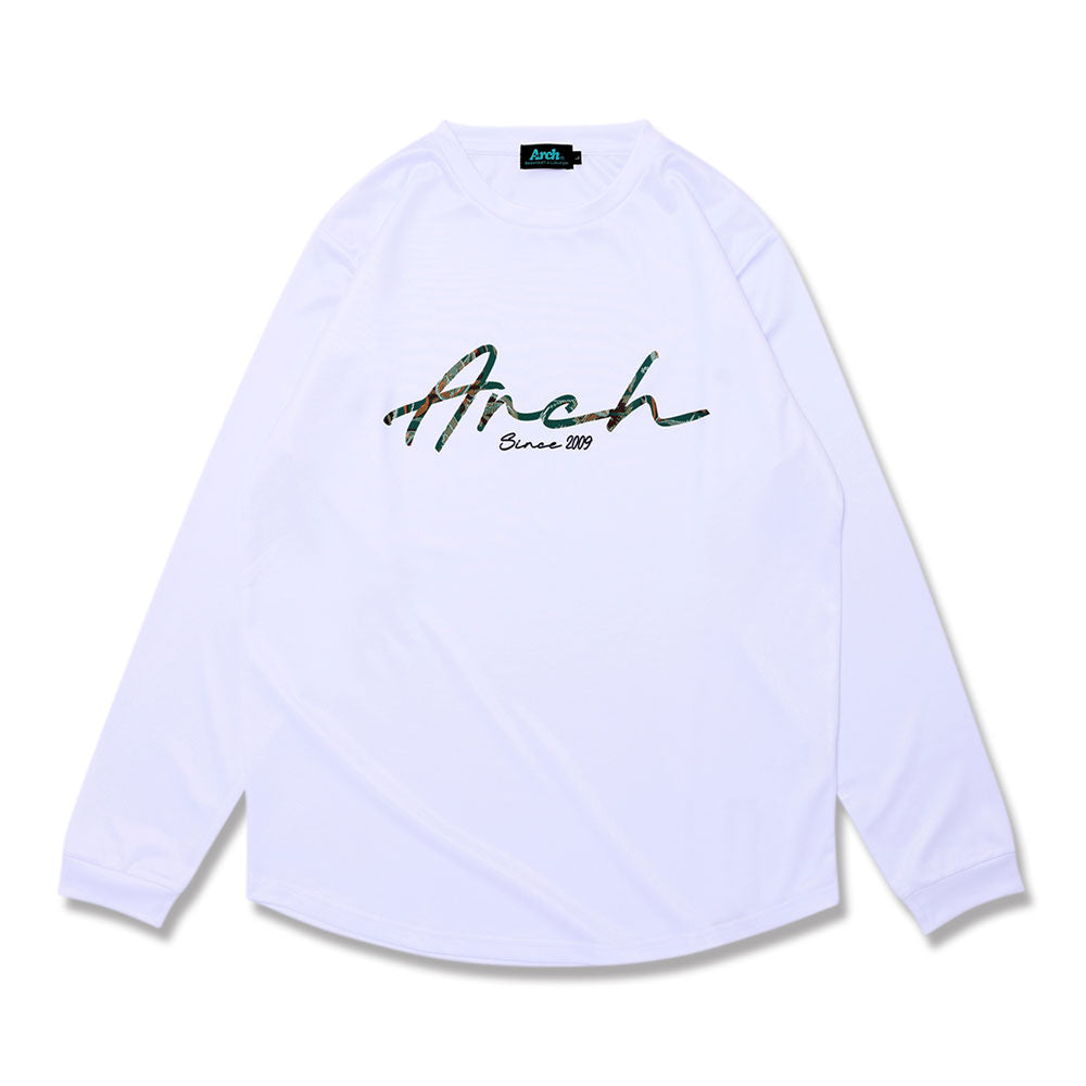 バスケ ロンT Arch gobelin fabric logo L/S tee DRY