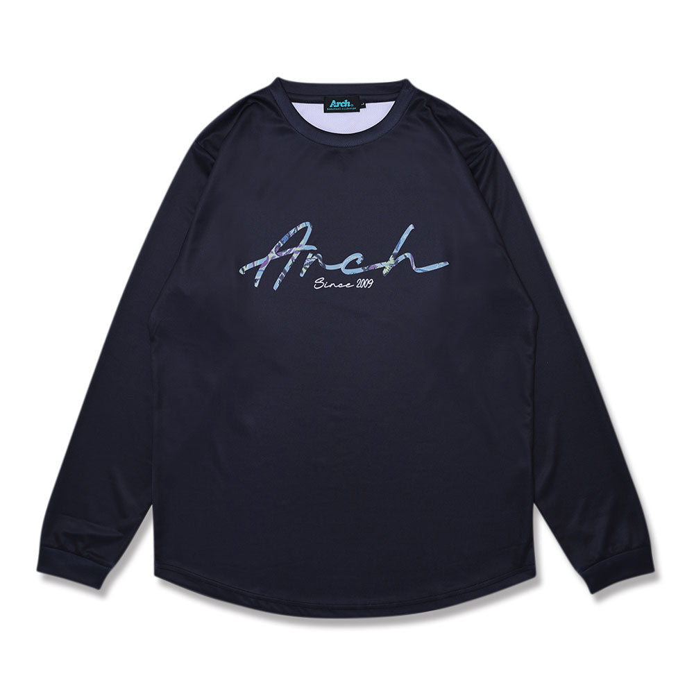 バスケ ロンT Arch gobelin fabric logo L/S tee DRY