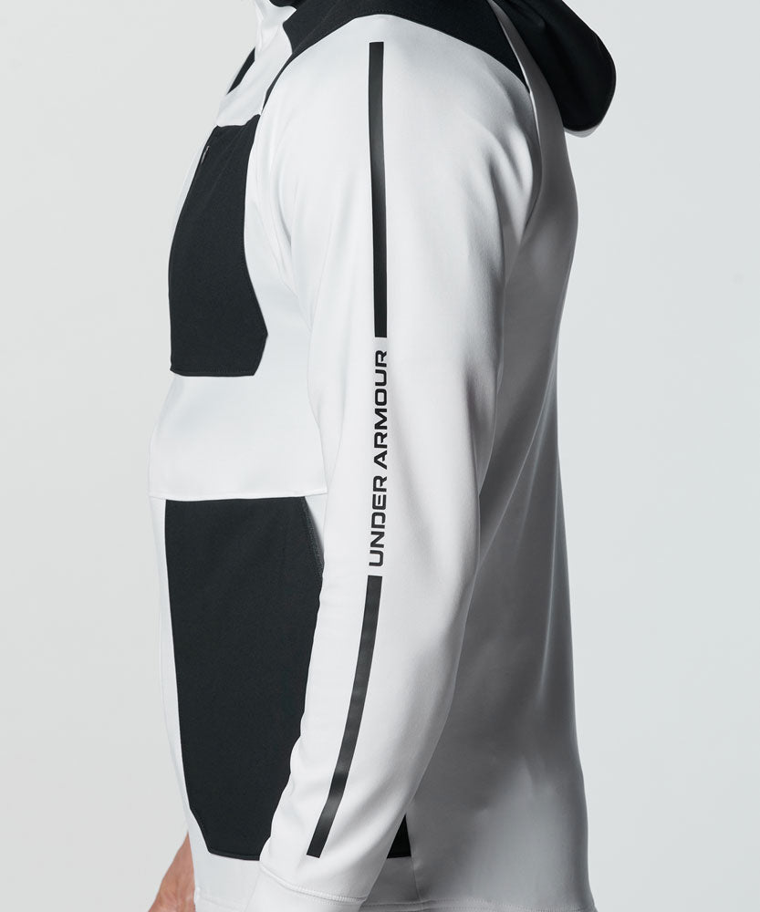 メンズ UAアーマーニット フルジップ ジャケット ＆ ジョガーパンツ ジャージ上下セット