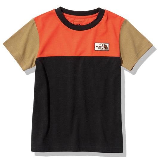 Short Sleeve TNF Grand Tee Kids Outdoor Casual T-Shirt with Patch