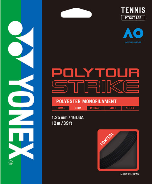 ポリツアーストライク125 硬式 テニスラケット用 ガット