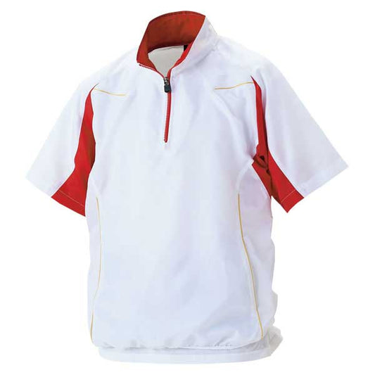 Short sleeve half zip jumper