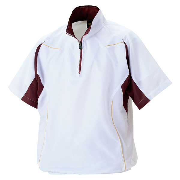 Short sleeve half zip jumper